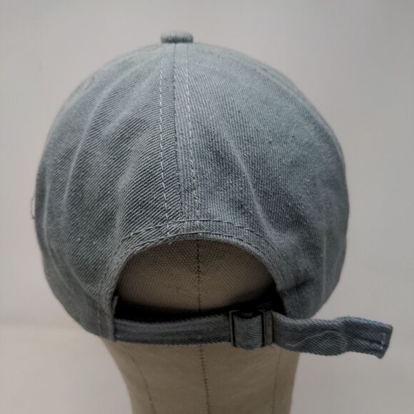 Capri Corn Women's Slideback Hat Blue Adjustable Rhinestones Shiny Accents - Picture 7 of 11